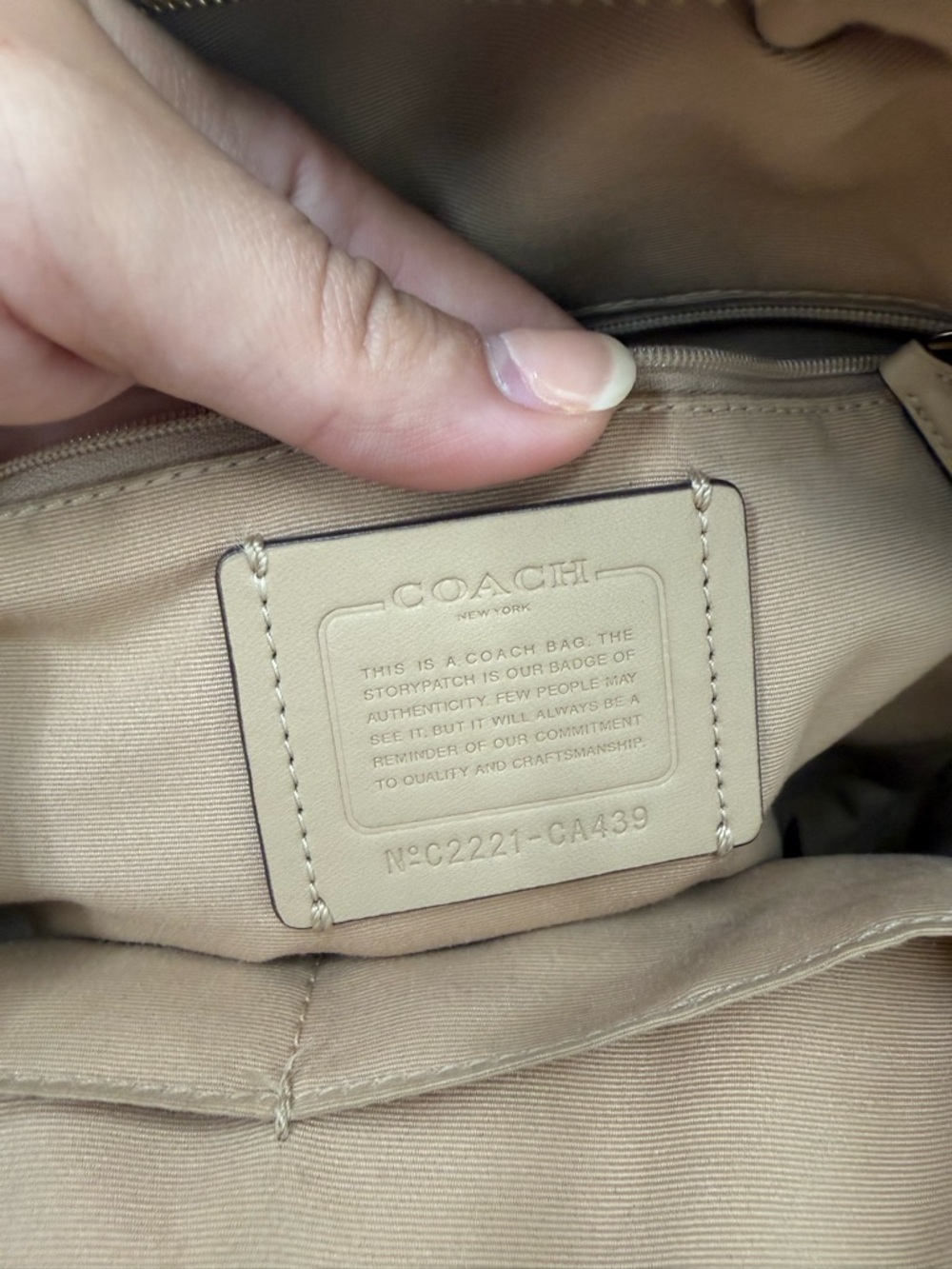 Coach Mini Backpack Cream - Picture 8 of 15